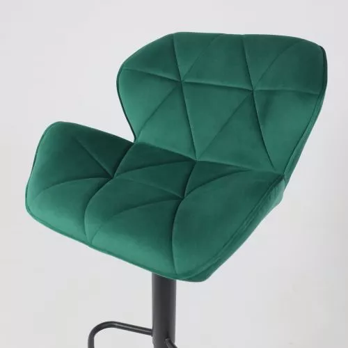 картинка Стул барный Berlin, зеленый, велюр