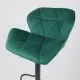 картинка Стул барный Berlin, зеленый, велюр картинка Стул барный Berlin, зеленый, велюр