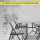 картинка Стол садовый складной, белый, hdpe-пластик, длина 180 см