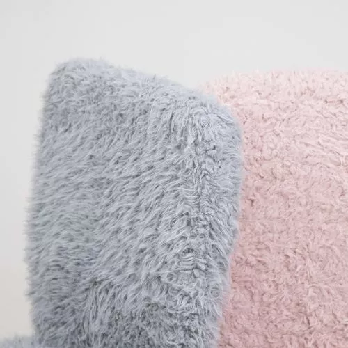картинка Кресло поворотное Fluffy, серый, искусственный мех
