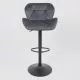 картинка Стул барный Berlin, темно-серый, велюр
