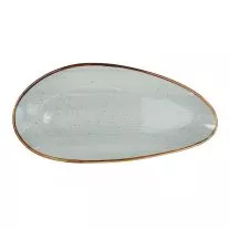 Блюдо овальное VITAL, фарфор, голубой, 36*17,5*2см фотография