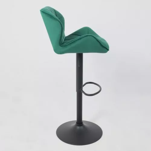картинка Стул барный Berlin, зеленый, велюр