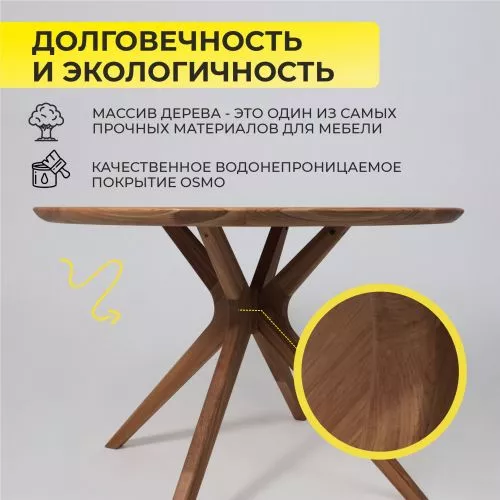 картинка Стол Оксфорд, дуб натуральный, массив дуба