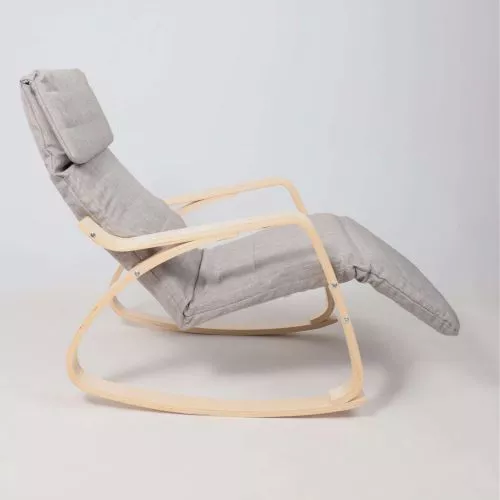 картинка Кресло-качалка Smart, серый, ткань