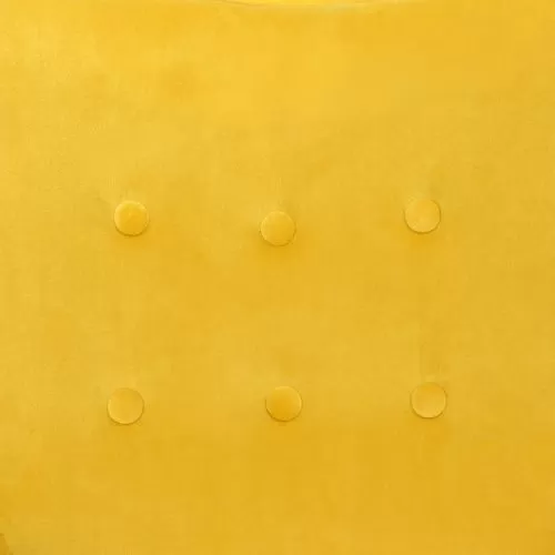 картинка Кресло поворотное Bella, желтый, велюр