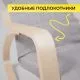 картинка Кресло-качалка Smart, серый, ткань