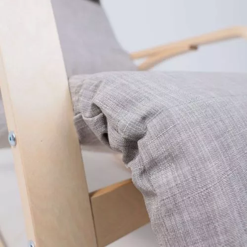 картинка Кресло-качалка Smart, серый, ткань