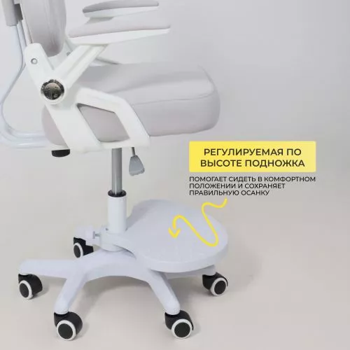 картинка Кресло поворотное Swan, серый, ткань