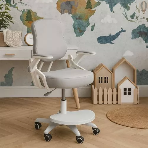 картинка Кресло поворотное Swan, серый, ткань