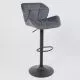 картинка Стул барный Berlin, темно-серый, велюр