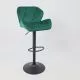 картинка Стул барный Berlin, зеленый, велюр картинка Стул барный Berlin, зеленый, велюр