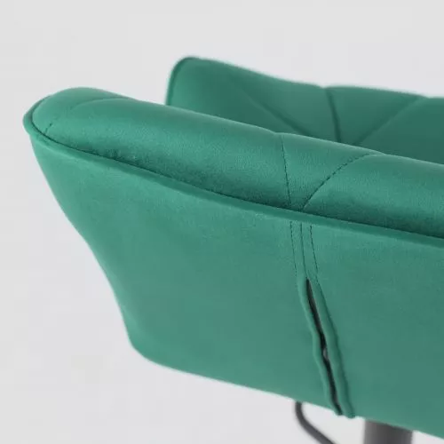 картинка Стул барный Berlin, зеленый, велюр