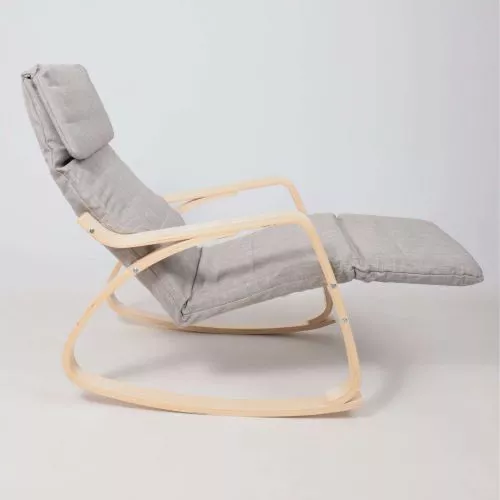 картинка Кресло-качалка Smart, серый, ткань