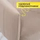 картинка Кресло MELON, поворотное, бежевый велюр/черный