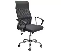 Кресло поворотное Aria, чёрный, сетка фотография
