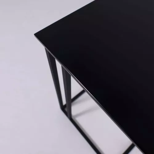картинка Стол журнальный ПРЕСТИЖ,  МДФ черный/черный, 400*300*585