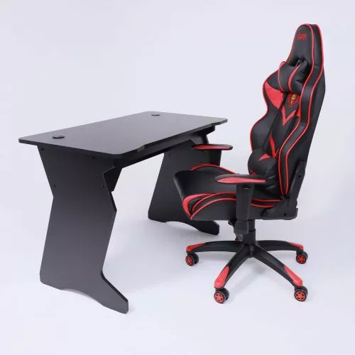 картинка Кресло поворотное Viper, красный + черный, экокожа