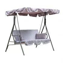 Качели садовые Габи, в полоску, ткань фотография