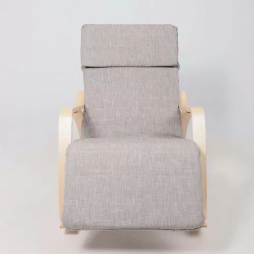 картинка Кресло-качалка Smart, серый, ткань