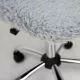 картинка Кресло поворотное Fluffy, серый, искусственный мех