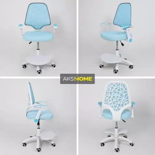 картинка Кресло поворотное CINEMA, ткань, (синий)