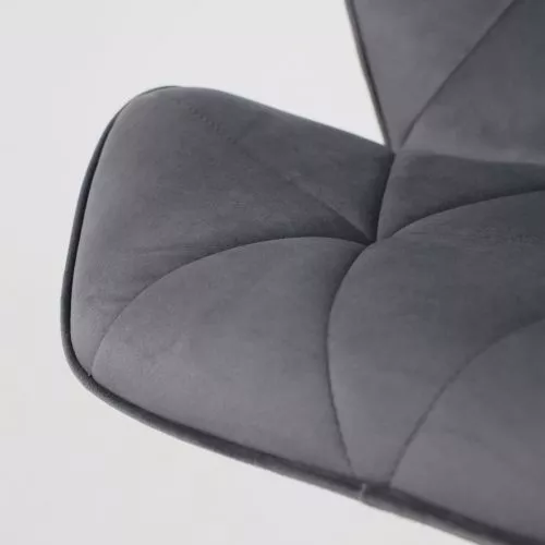 картинка Стул барный Berlin, темно-серый, велюр