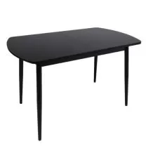 Стол раздвижной Винер, 120(152)*70, черный, закаленное стекло + лдсп фотография