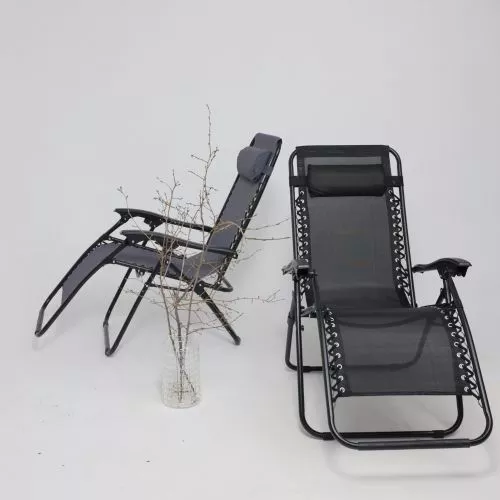 картинка Кресло складное Relax, черный, ткань