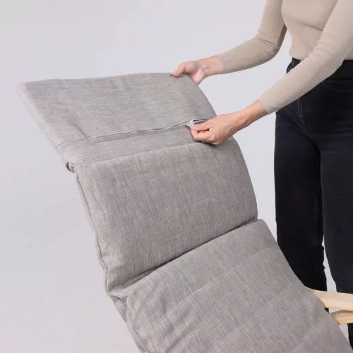 картинка Кресло-качалка Smart, серый, ткань