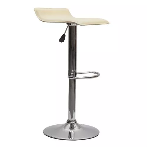 картинка Стул барный Slim, кремовый, экокожа