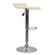 картинка Стул барный Slim, кремовый, экокожа
