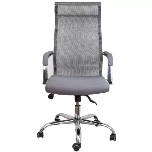 картинка Кресло поворотное Grid, серый, армированная сетка