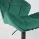 картинка Стул барный Berlin, зеленый, велюр картинка Стул барный Berlin, зеленый, велюр