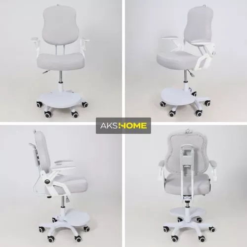 картинка Кресло поворотное Swan, серый, ткань