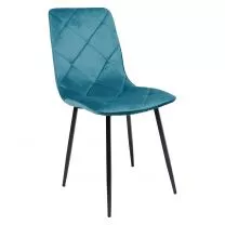 Стул Mira, морской, велюр фотография