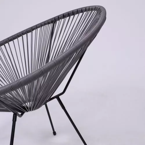 картинка Кресло садовое RIMINI, иск. ротанг, серый