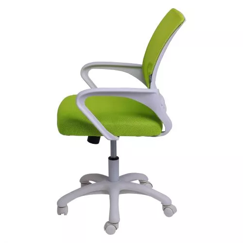 картинка Кресло поворотное RICCI NEW, WHITE (салатовый)