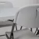картинка Стул садовый складной со спинкой, белый, hdpe-пластик