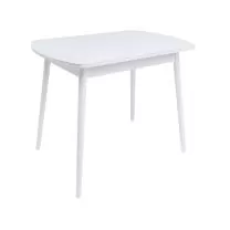 Стол раздвижной Винер, 94(126)*64, белый, закаленное стекло + лдсп фотография