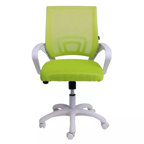 картинка Кресло поворотное RICCI NEW, WHITE (салатовый)