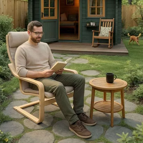 картинка Кресло для отдыха RELAX, ткань, бежевый