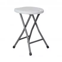 Стул садовый складной, белый, пластик фотография