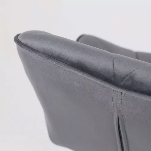 картинка Стул барный Berlin, темно-серый, велюр