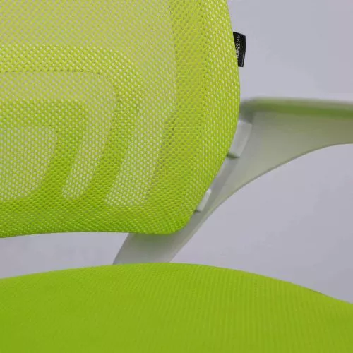 картинка Кресло поворотное RICCI NEW, WHITE (салатовый)