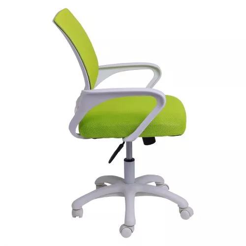 картинка Кресло поворотное RICCI NEW, WHITE (салатовый)