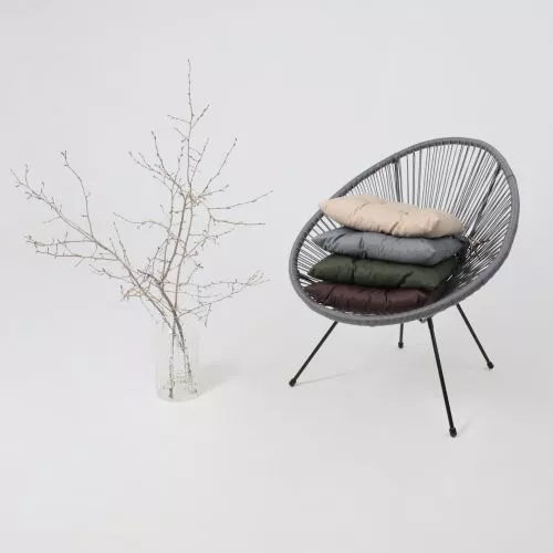 картинка Кресло садовое RIMINI, иск. ротанг, серый