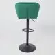 картинка Стул барный Berlin, зеленый, велюр картинка Стул барный Berlin, зеленый, велюр