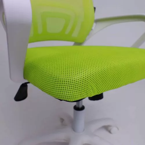картинка Кресло поворотное RICCI NEW, WHITE (салатовый)